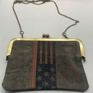Mona B Small flag Crossbody bag. SM1687